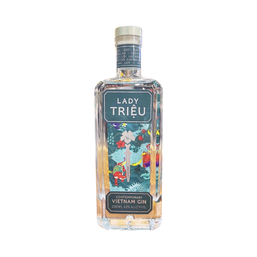 Rượu Gin Việt Nam Lady Triệu Contemporary Vietnam Gin 200ml